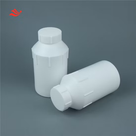Bouteille de réactif en PTFE, bouchon à vis à bouche étroite, 1000ml, pour stocker divers solvants organiques